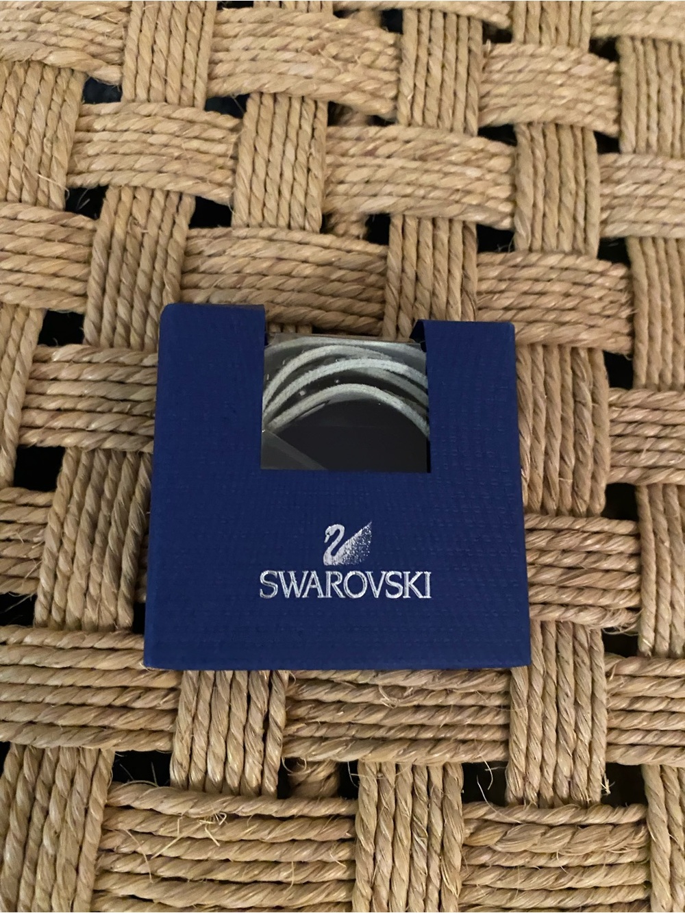Swarovski Slate Bracelet Braid. Wrap. NWT in Box. Snap Closure.